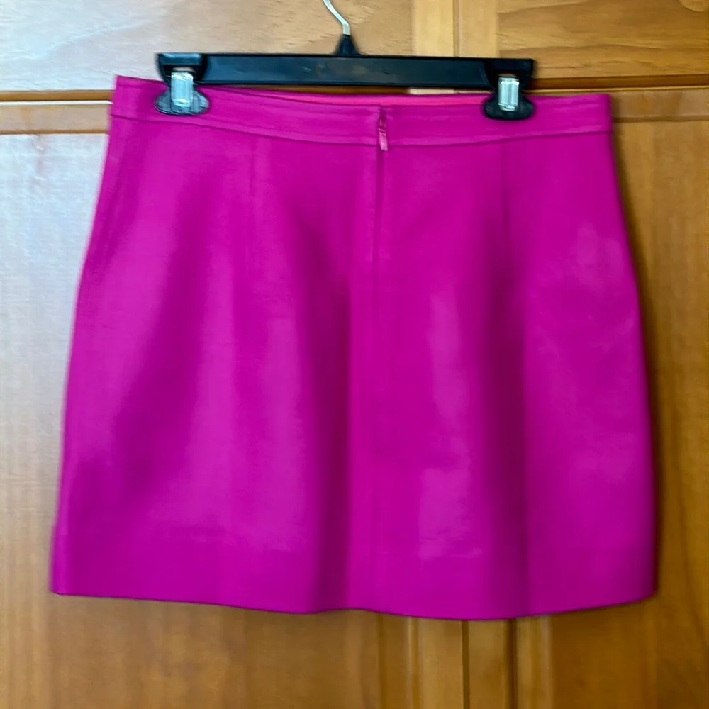 J Crew Soft Azalea Natasha Skirt in Double Serge Wool EUC Size 6